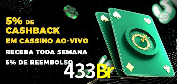 Promoções do cassino ao Vivo 433Br